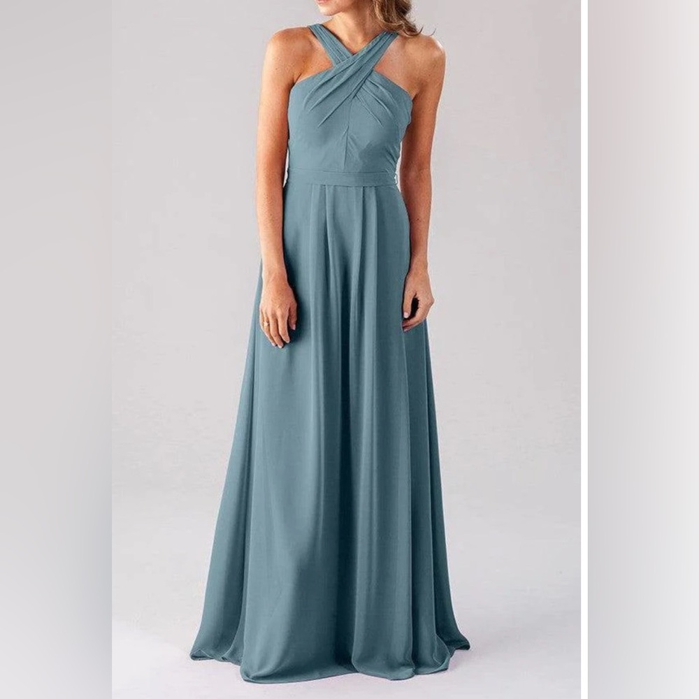 Kennedy Blue Bridesmaid Dress - Elena in Slate Blue